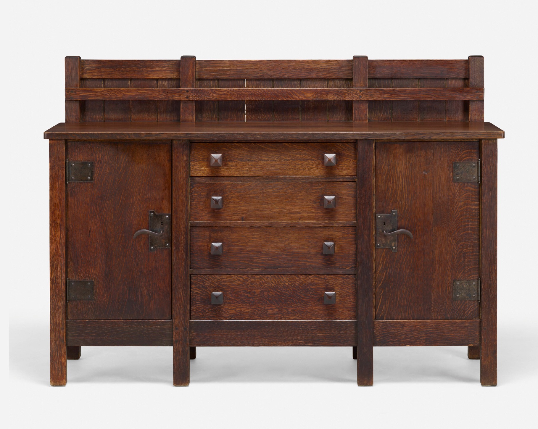 Gustav Stickley LaMont Warner eight leg sideboard.